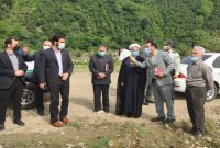 بازدید رئیس کل دادگستری گیلان از محل دفن پسماند و تصفیه خانه اضطراری روستای طول لات رحیم آباد