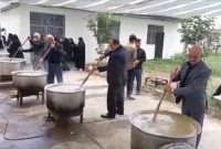 فیلم| پخت و توزیع آش نذری به همت شهرداری و شورای اسلامی شاندرمن