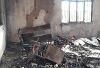 گزارش تصویری | آتش گرفتن مسجد روستای دیگه سرای اسالم در تالش