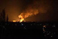 فیلم | چندین انفجار مهیب پایتخت اوکراین را لرزاند