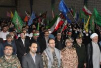 گزارش تصویری | تجمع بزرگ بسیجیان رضوانشهر به مناسبت هفته بسیج