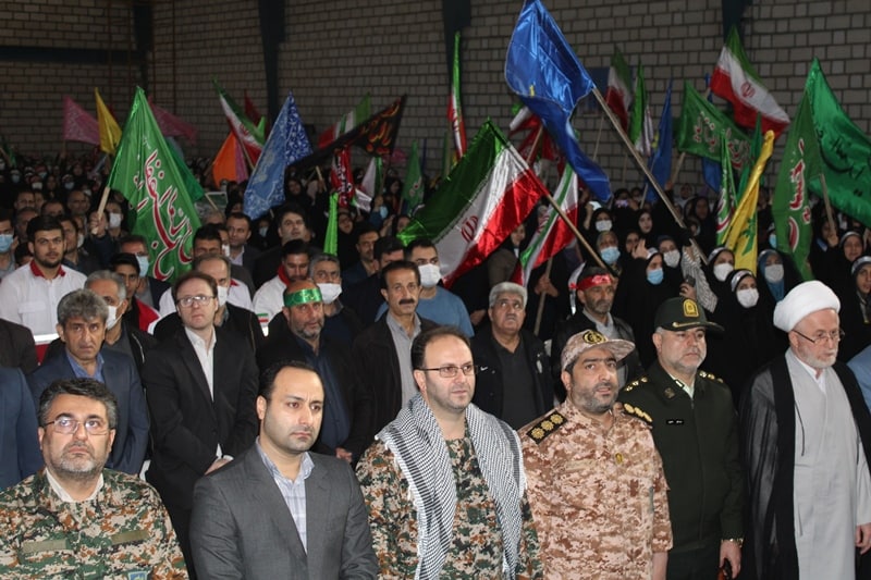 گزارش تصویری | تجمع بزرگ بسیجیان رضوانشهر به مناسبت هفته بسیج