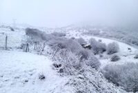 بارش نخستین برف زمستانی در برخی مناطق کوهستانی گیلان