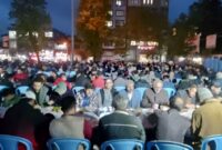 فیلم | ضیافت افطاری شهرداری و شورای اسلامی شهر تالش در میدان امام خمینی(ره)
