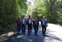گزارش تصویری | بازدید سرپرست فرمانداری تالش از روند اجرای پروژه آسفالت جاده اسالم به خلخال