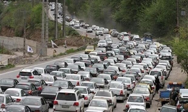 ترافیک سنگین در جاده های گیلان