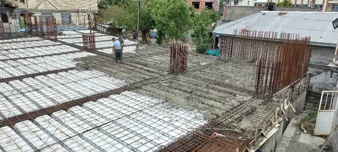 گزارش تصویری | آغاز بتن ریزی سقف ساختمان اداری شهرداری تالش